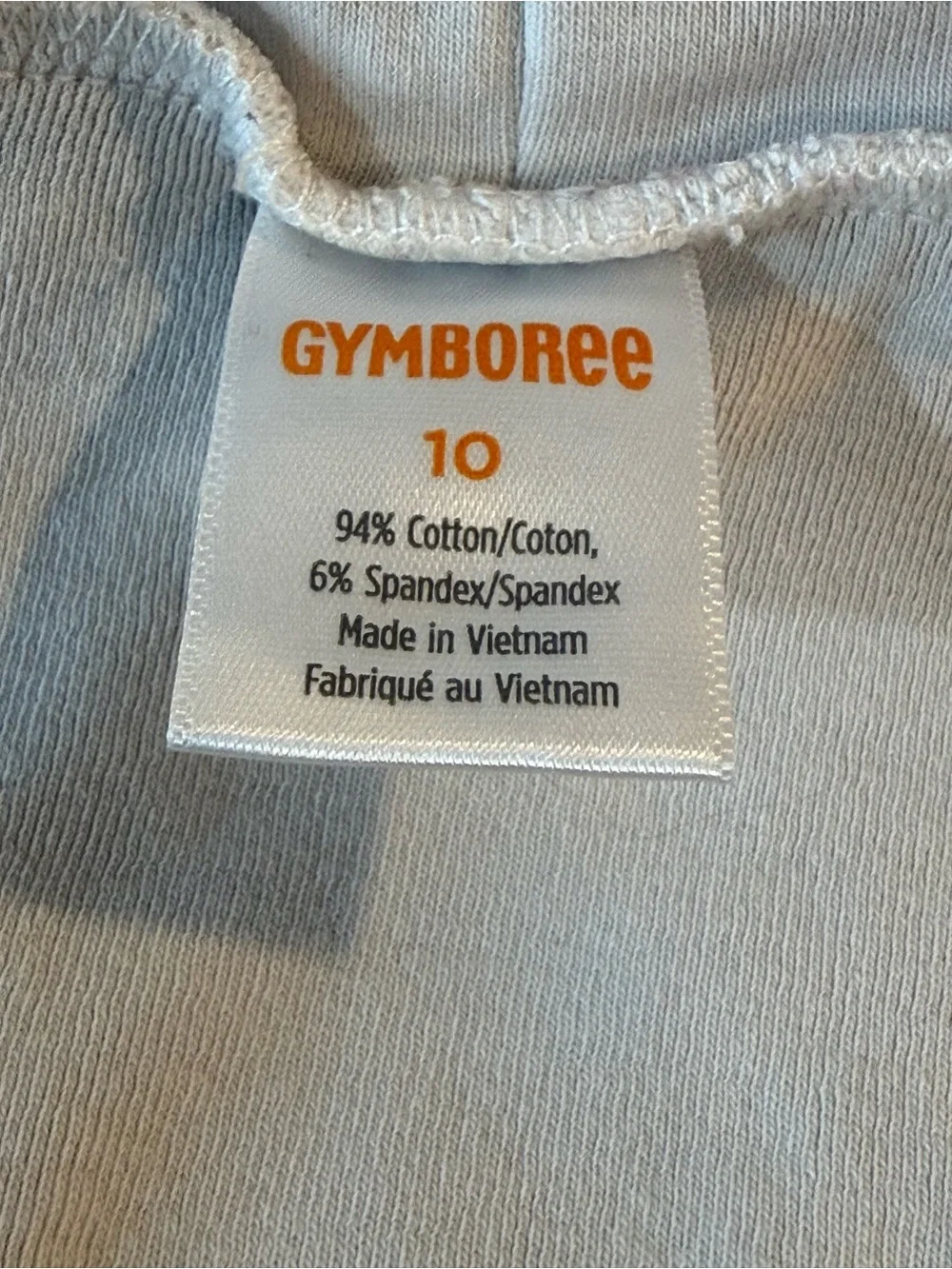 Gymboree Girls White Mock Neck Long Sleeve Top | Gold Button Detail | Size 10